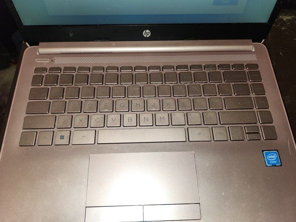 Rose Gold HP laptop