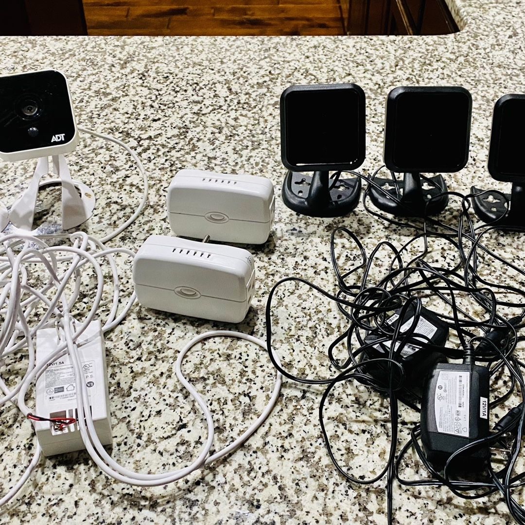 ADT Pulse Alarm System cameras and light switch relays