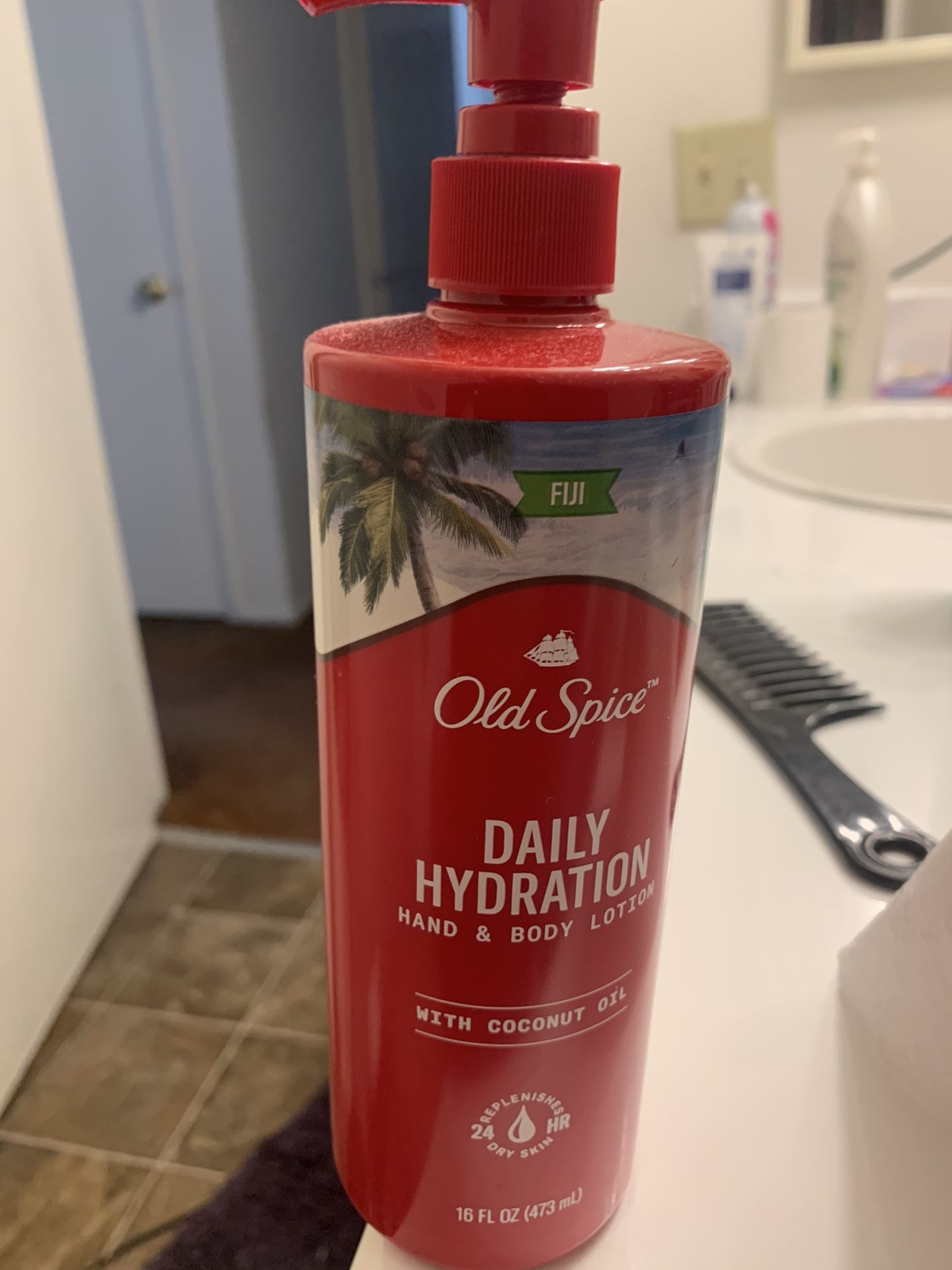 Old Spice Daily Hand And Body Lotion Fiji 16 Fl Oz 474ml
