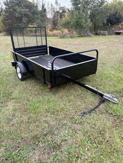 Single Axle Utility Trailer Black