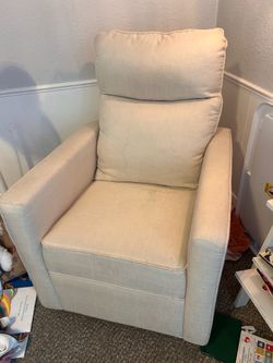 Cream Glider Chair