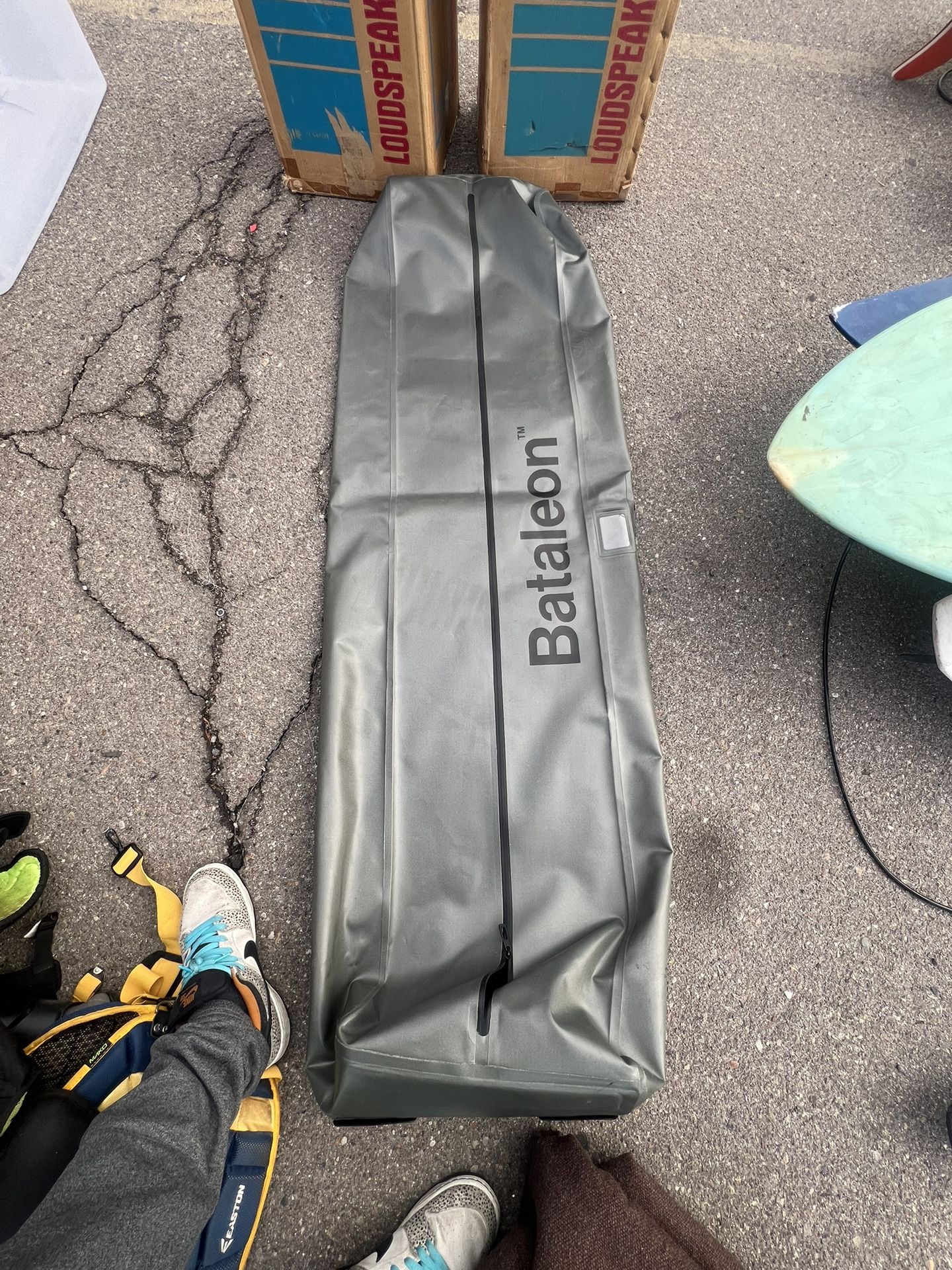 Large Battalion Bataleon Snowboard Travel Bag Olive Green With Handle + Wheels