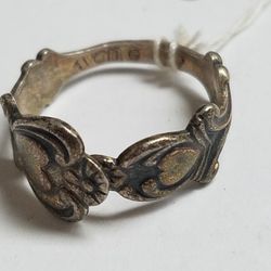 Antique Sterling Silver 1970s Vintage AVON Fashion Ring Band Size 11