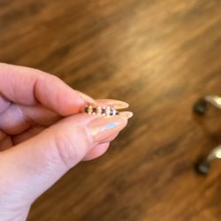 Ruby And Diamond Ring 14 K Gold 