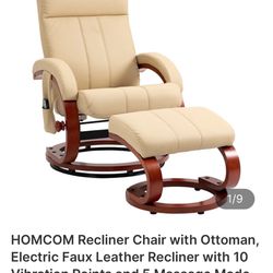 Massage Recliner with 10 Vibration Points and 5 Massage Mode