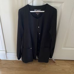 Scrub Jacket New With Tags L Black Gray’s Anatomy 