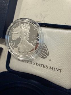250TH ANNIVERSARY UNITED STATES MARINE CORPS AMERICAN EAGLE ONE OUNCE SILVER PROOF COIN
