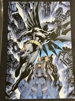 BATMAN #1 Jim Lee MONDO Silver Foil POSTER SDCC 2024 Comic Con EXCLUSIVE LE 265