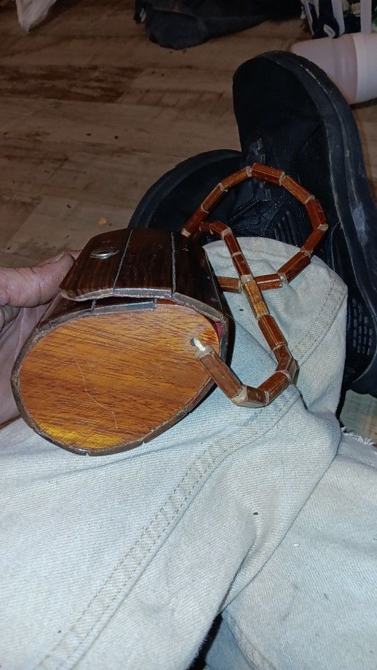 Antique Wooden Purse