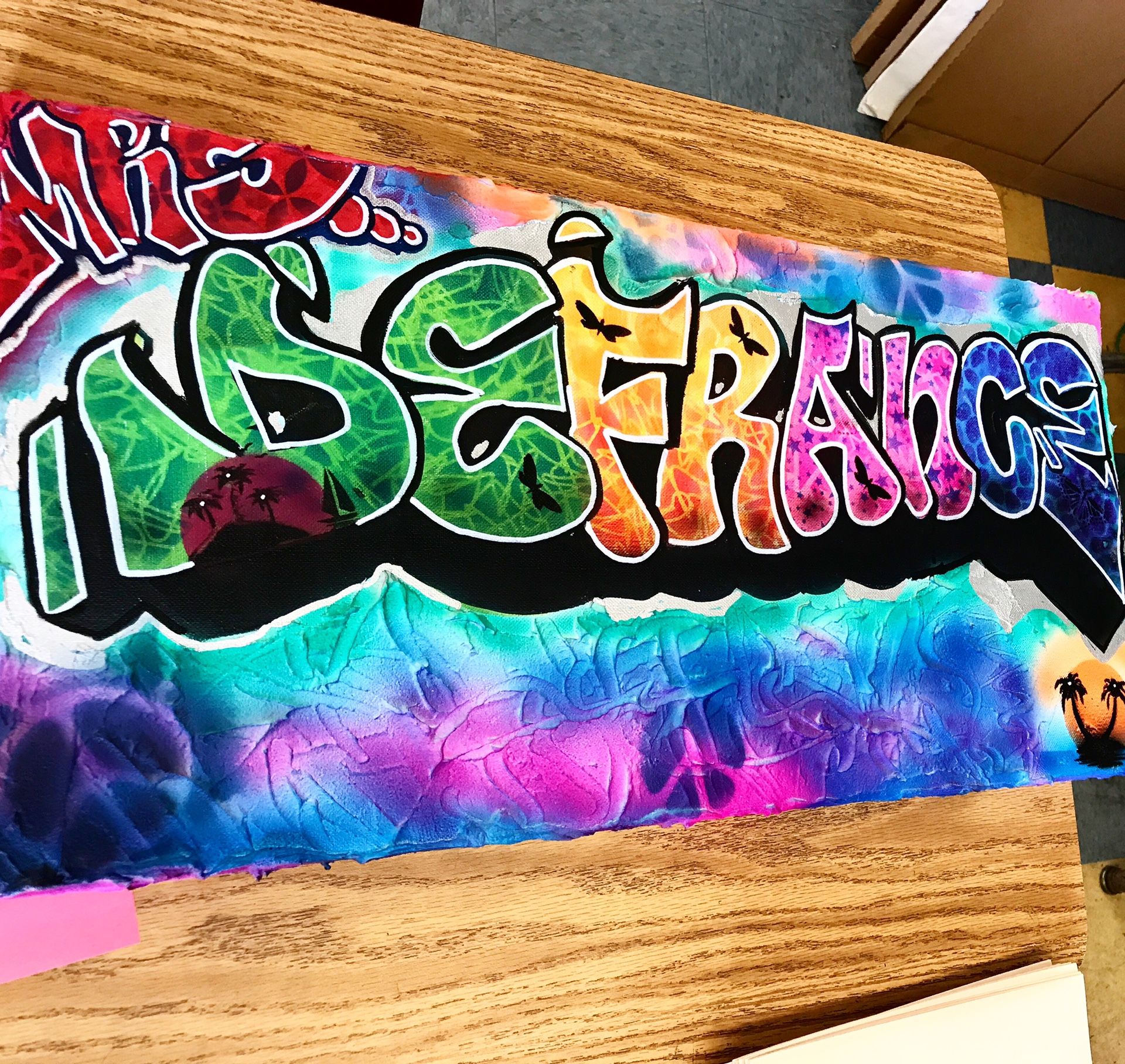 Custom Canvas With Your Choice Of Name Or Design