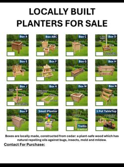 Homemade planters.