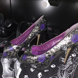 Iron Fist Skull Heels Size 10 