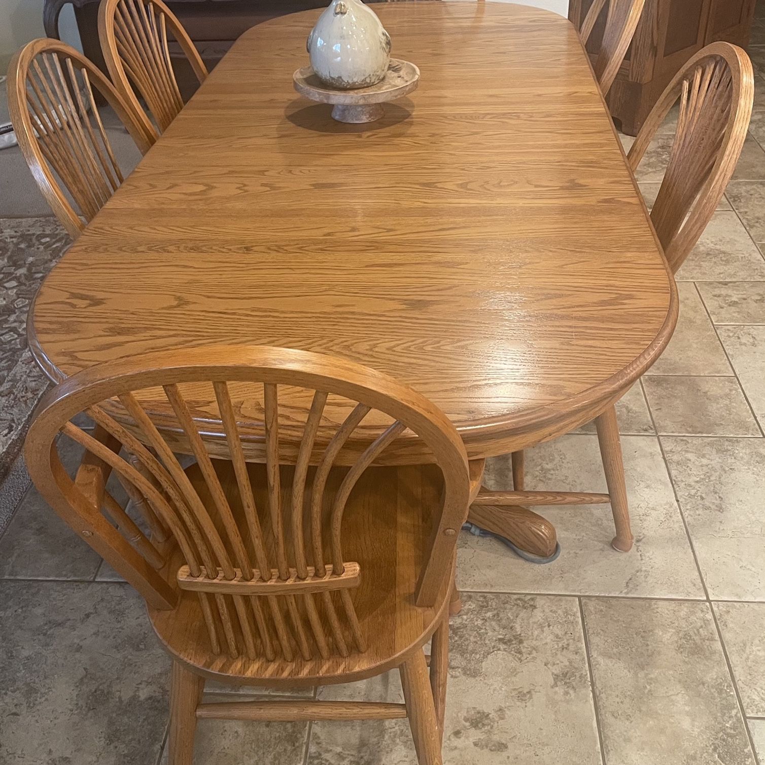 Richardson brothers oak sale table and chairs