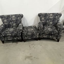 Chairs And Ottoman 