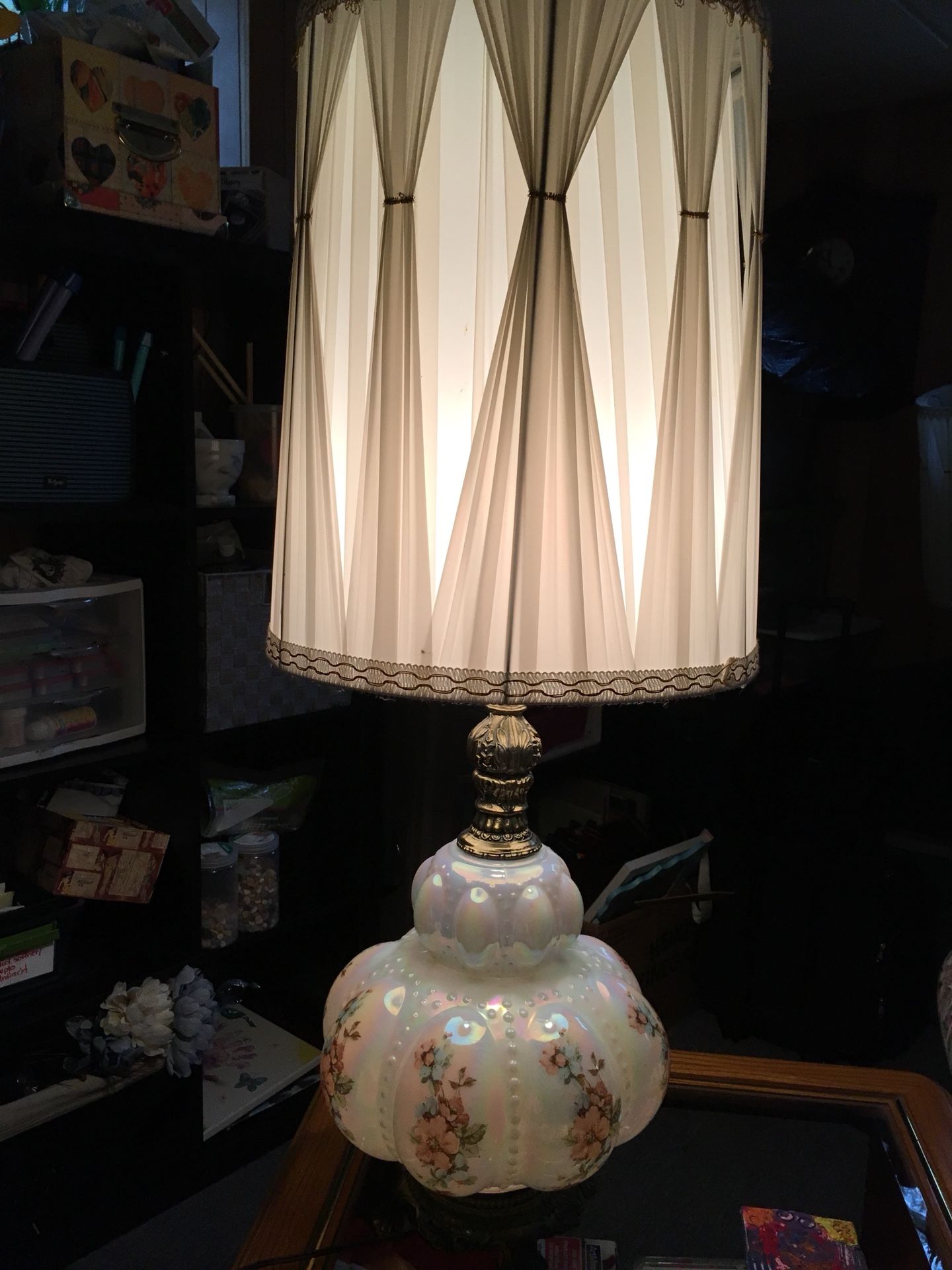 Tall Antique Lamp set