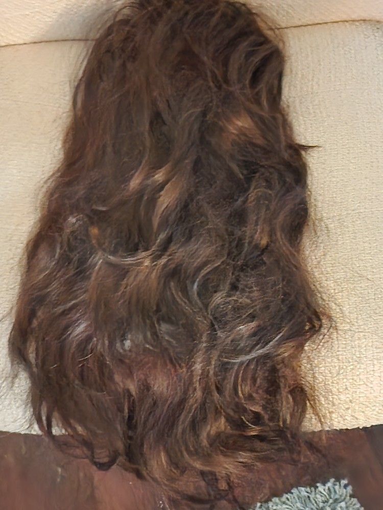 Fall With Human Hair And Cap In Very Good Condition