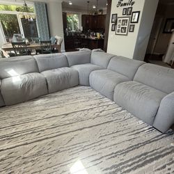 Fabric Electric Reclining Sectional 