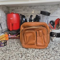 Claire Chase Leather Laptop Case