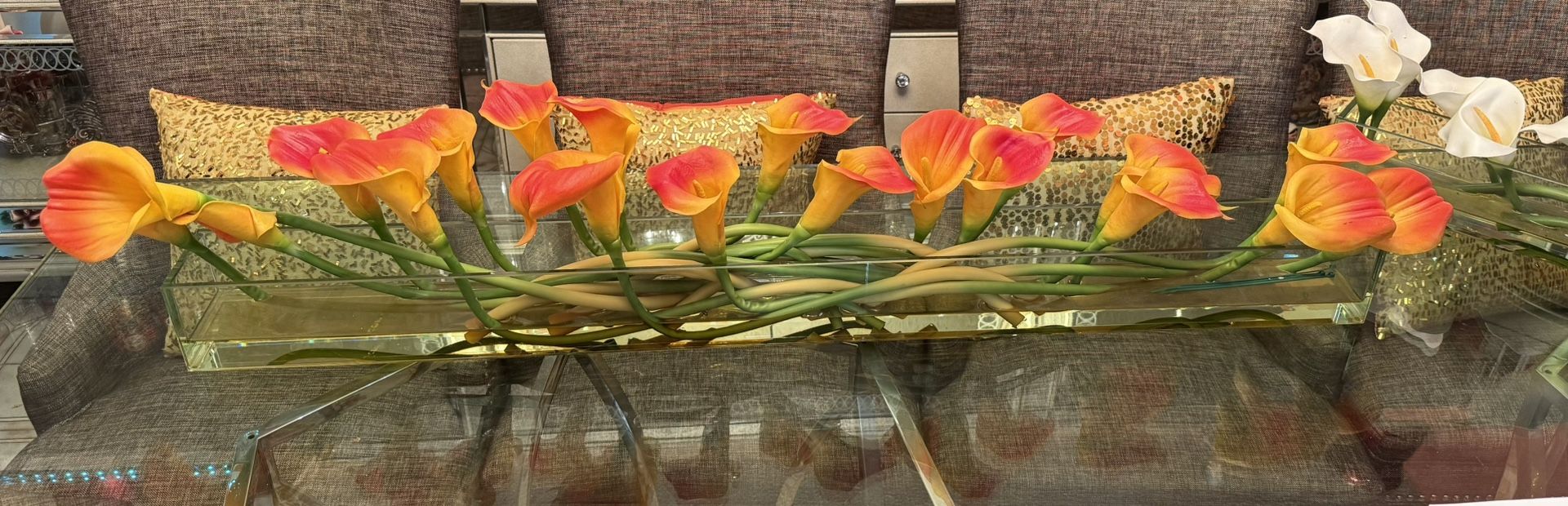 Orange Calla Lillies Center Piece
