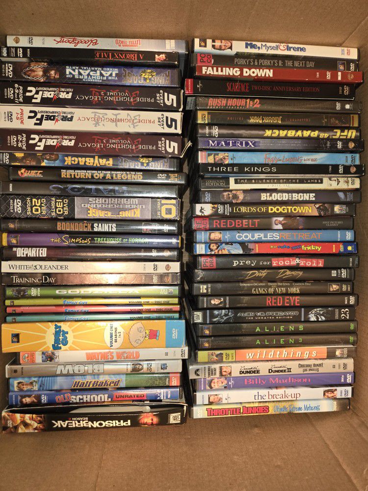 84 Mixed DVDs