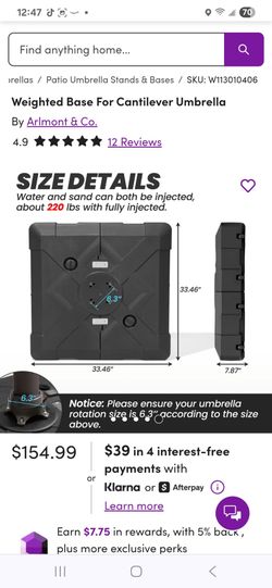 LARGE UMBRELLA BASE