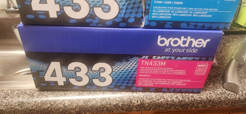 Brother TN-431 3PK, Cyan, Magenta, Yellow, Standard Yield, Model: TN4313PK