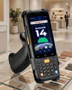 New Barcode Scanner - MUNBYN MC005 Android Equipped with Honeywell HS7 QR Scanner, 4GB+64GB, 4-inch