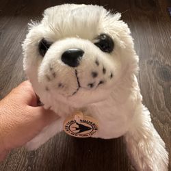 Wild Republic New York Aquarium White Seal Plush Stuffed Animal