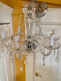 Crystal Chandelier 6 Lamp