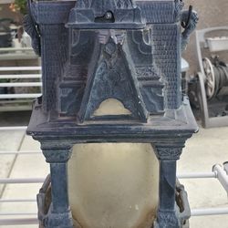 Victorian Style, Vintage Cast Iron Birdhouse Bird feeder