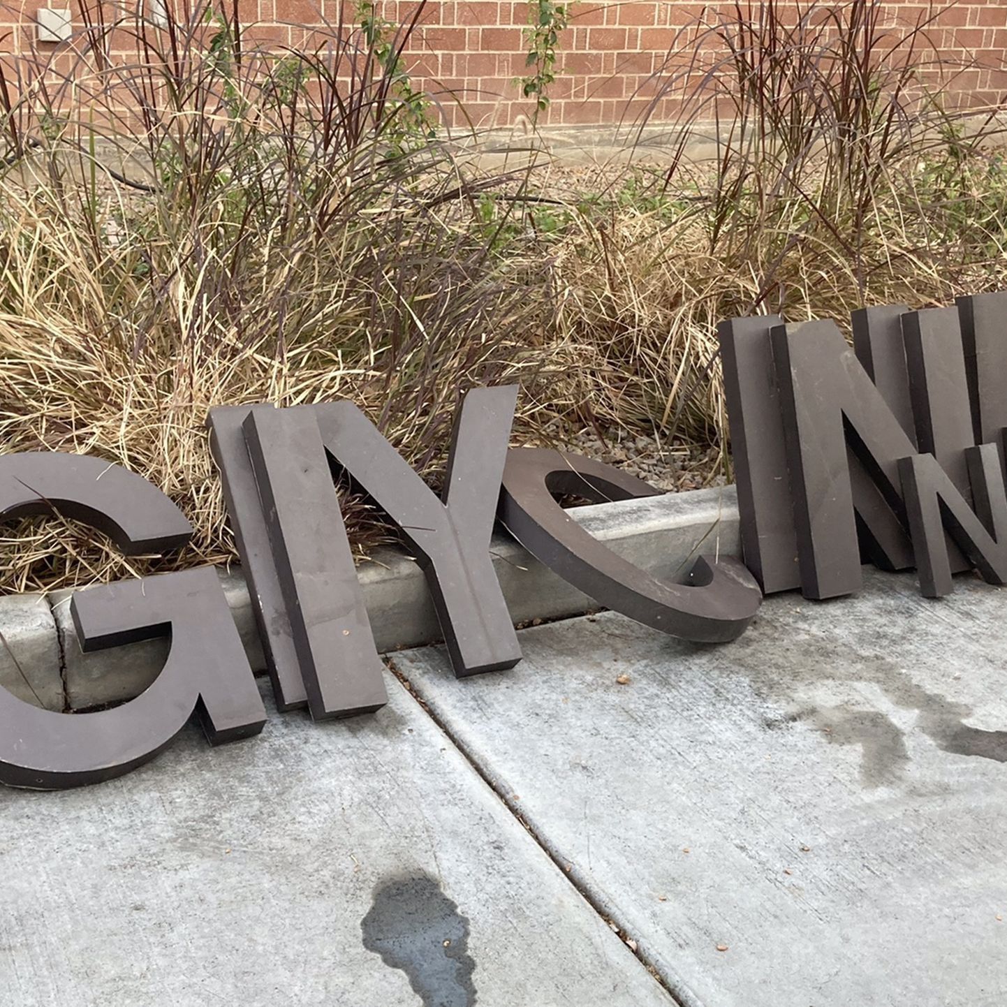 Metal letters