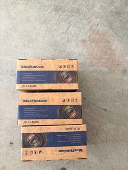 BlueFishCam Security Cameras – Lot of 3