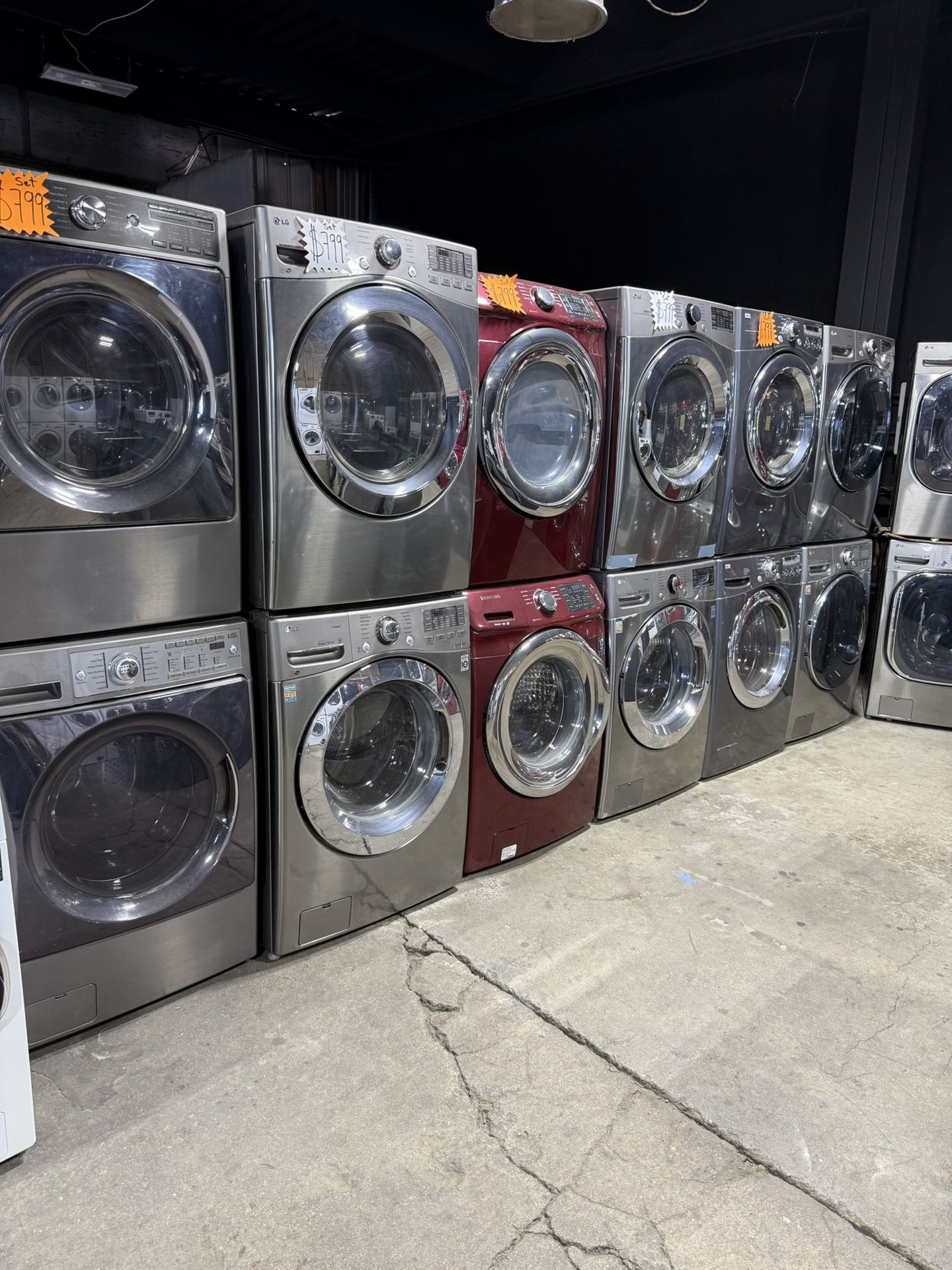 special LG kenmore Samsung washer and gas dryers
