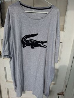 Lacoste Gray Graphic Croc T-Shirt