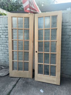 30x80 fresh doors solid wood no frame only door $350