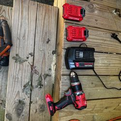 CRAFTSMAN V20 20-volt Max 1/2-in Cordless Drill (2 Li-ion Battery Included and Charger Included)