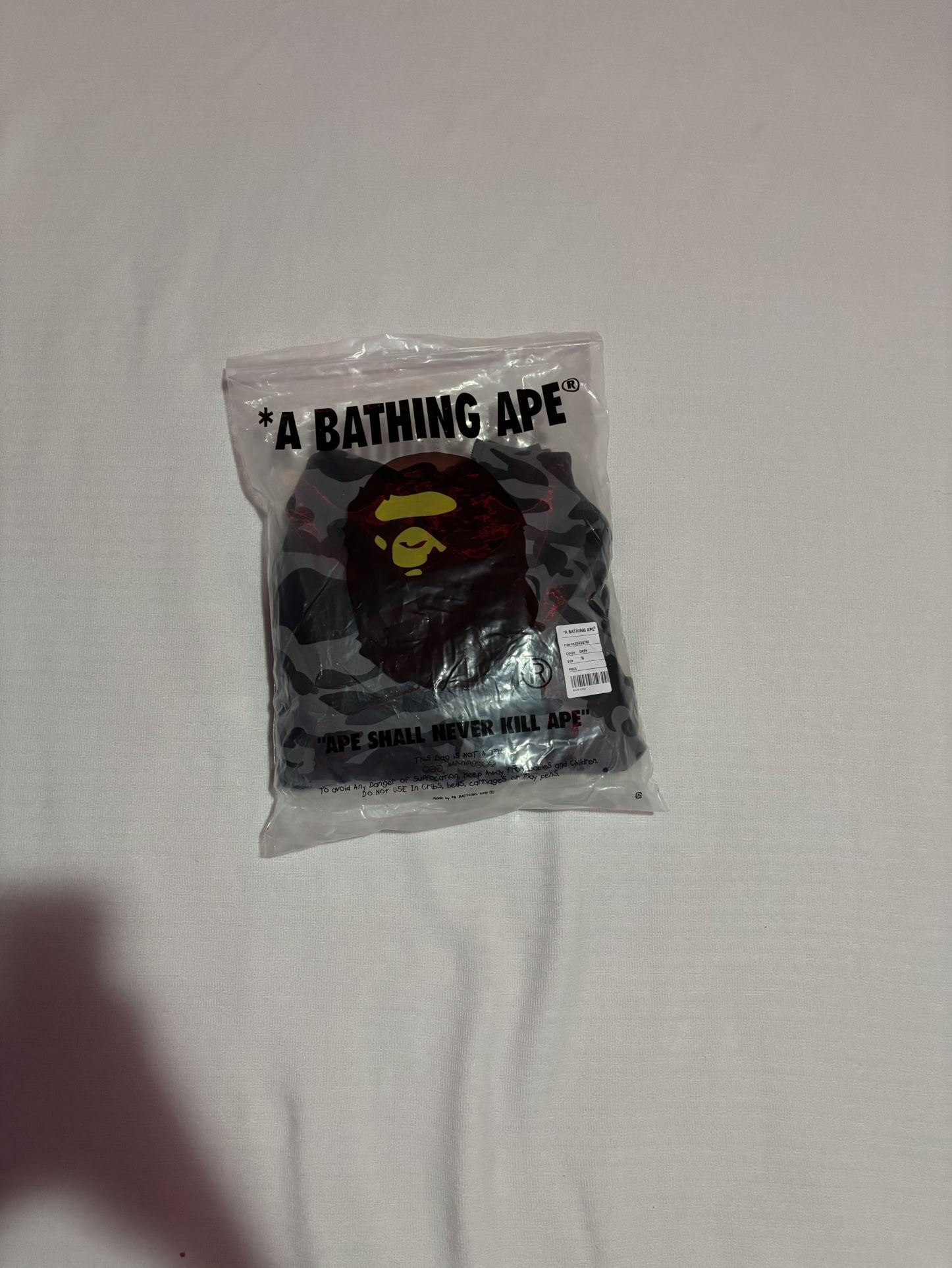 Bape hoodie size medium