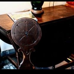 See 12 PICs! Rare Antique Tavern Butterfly Drop Leaf Pub Dining Table w/ 4 Original Chairs & Dovetail Drawer!100s MORE $5 &up ⬇