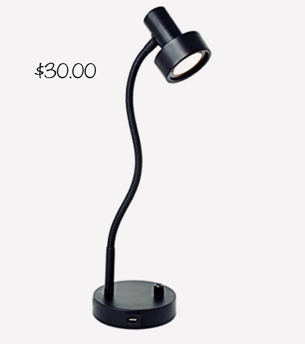 Table/desk lamp. With USB port.