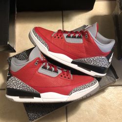 jordan 3 SE fire red size 13