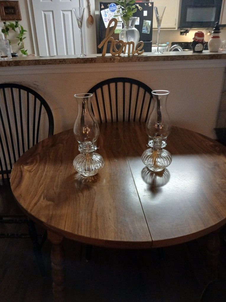 Two Lamp Gas Glass