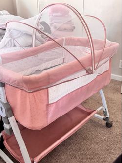 Pink bassinet