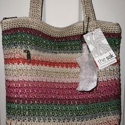 The Sak “Riviera” Crochet Purse Bag Tote **BRAND NEW**