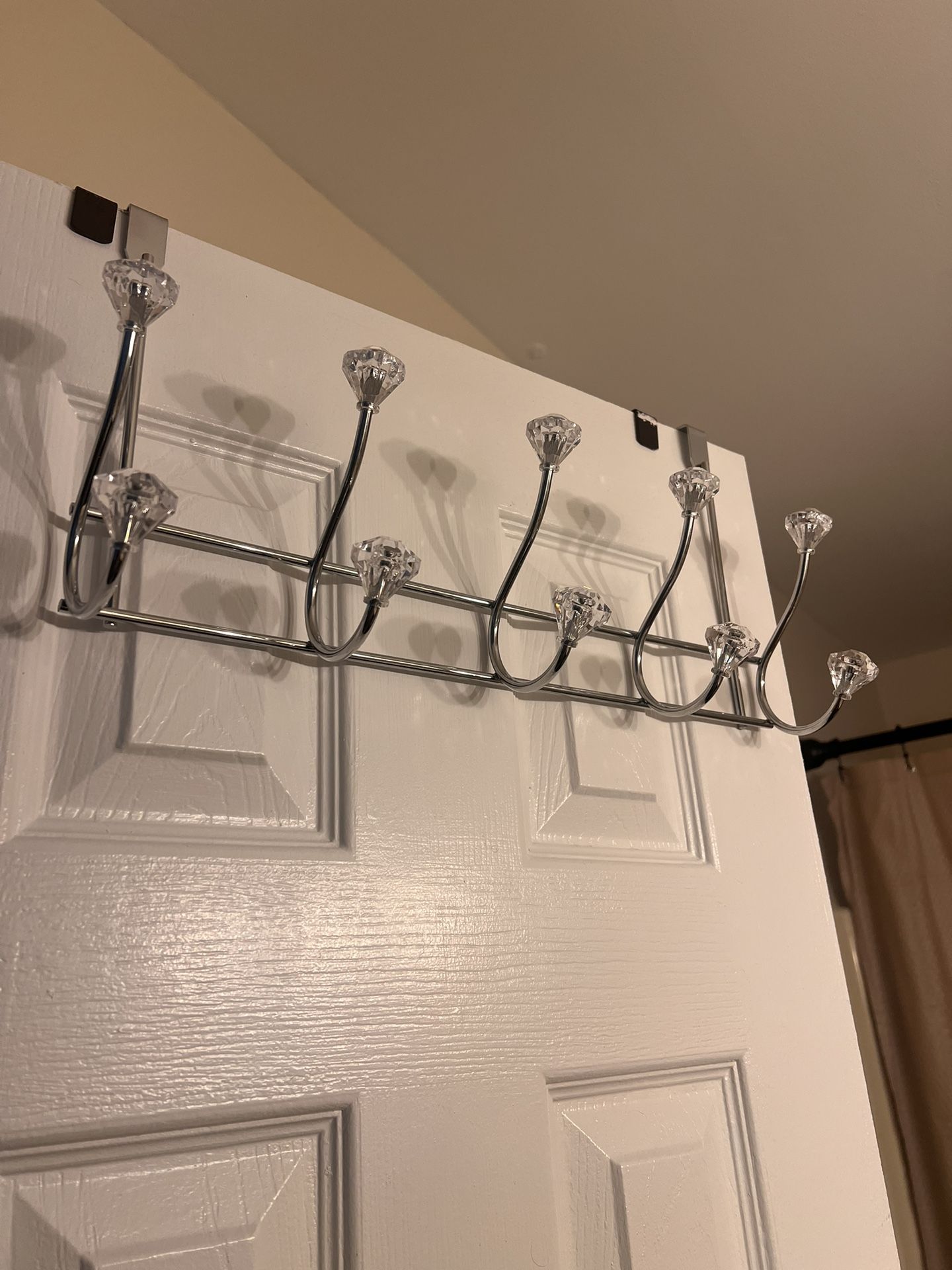 Door Hooks with Crystal Knobs