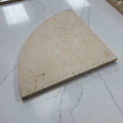 Travertine shower shelves