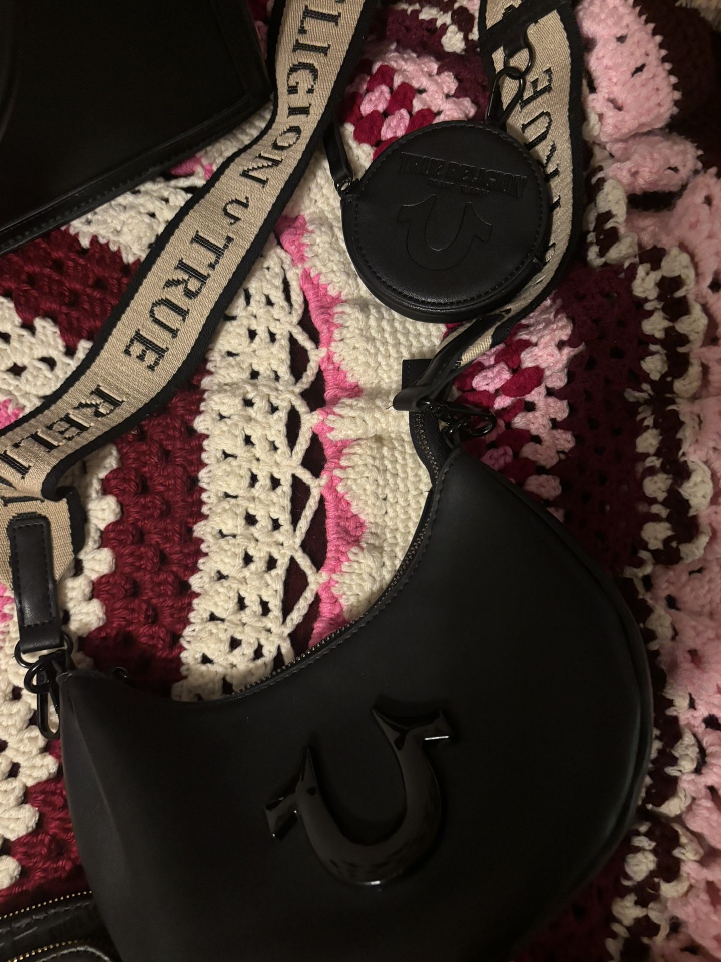 True Religion Logo Strap Bag