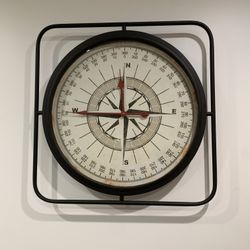 BLOWOUT SALE! - Vintage-Style Nautical Compass Wall Clock