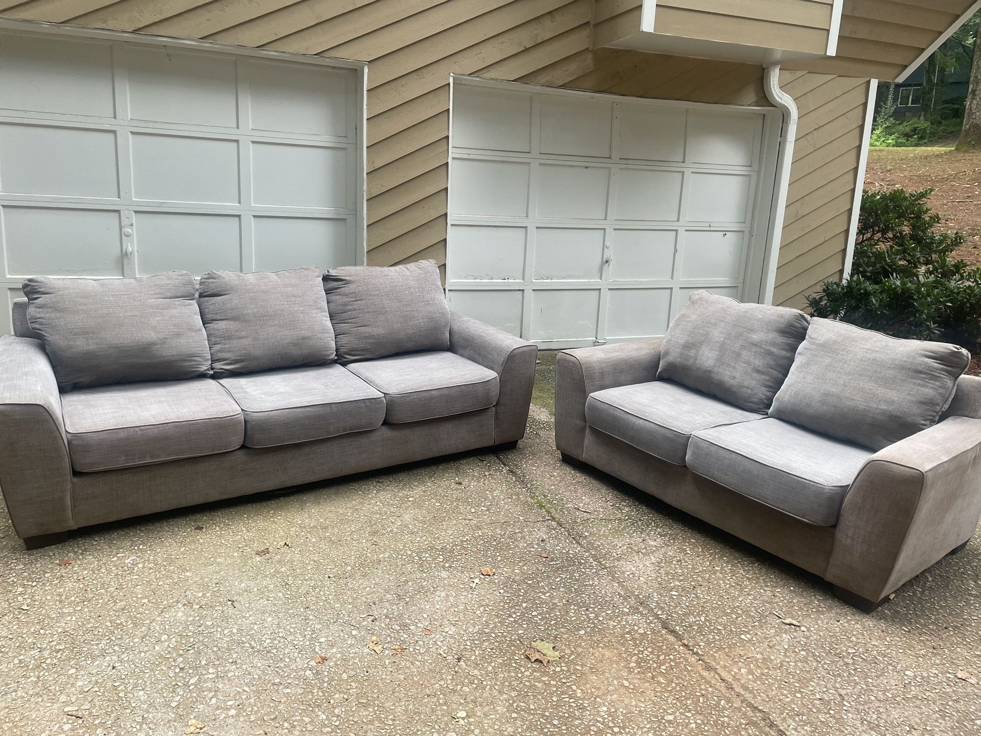 Gray Sofa And Loveseat