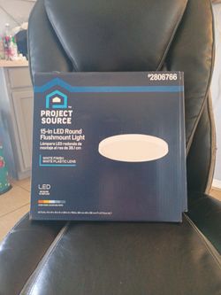 Brand New 3 Project Source 15in LED round flushmount light adjustable color temperature switch with 5 options retail$60+tax ,i sell all 3 for $75
