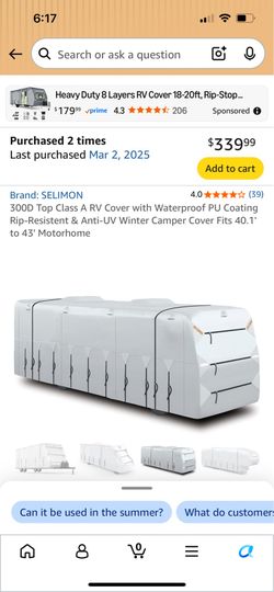 Motorhome cover